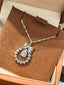 Papillon Butterfly Pendant Necklace - White Moissanite