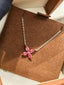 Luxe Heirloom Pendant Necklace - Lotus Pink
