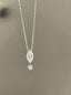 Luxe Heirloom Pendant Necklace - White Moissanite