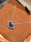 Luxe Heirloom Pendant Necklace - Royal Blue