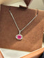 Luxe Heirloom Pendant Necklace - Pigeon Blood Red