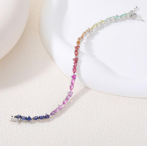 Eternity Tennis Tennis Bracelet - Rainbow Multicolor