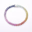 Eternity Tennis Tennis Bracelet - Yellow-Blue-Green Gradient