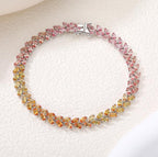 Eternity Tennis Tennis Bracelet - Yellow-Orange Gradient