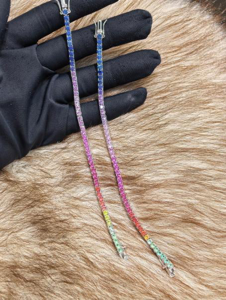 Eternity Tennis Tennis Bracelet - Rainbow Multicolor Hover Image