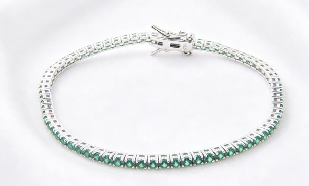 Eternity Tennis Tennis Bracelet - Tsavorite Green