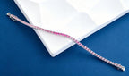 Eternity Tennis Tennis Bracelet - Rose Pink Gradient