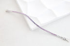 Eternity Tennis Tennis Bracelet - Purple-White Gradient