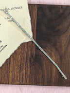 Eternity Tennis Tennis Bracelet - Green-White Alternating