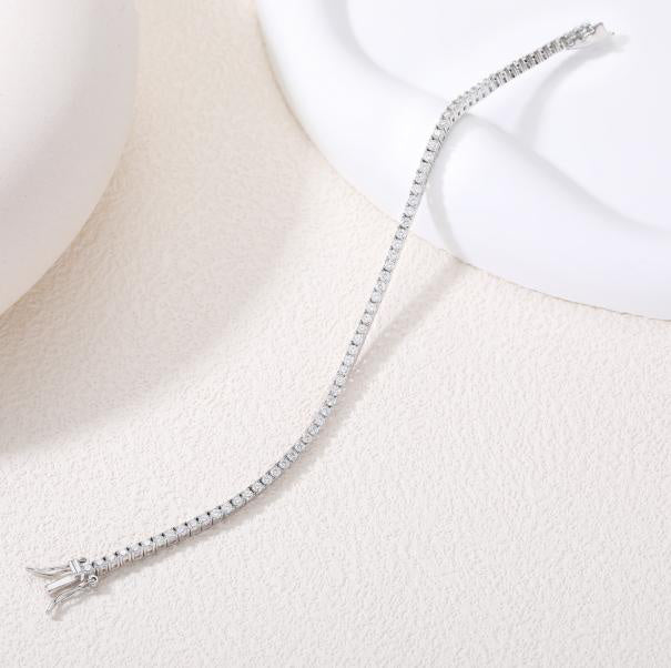 Eternity Tennis Tennis Bracelet - White Moissanite #9