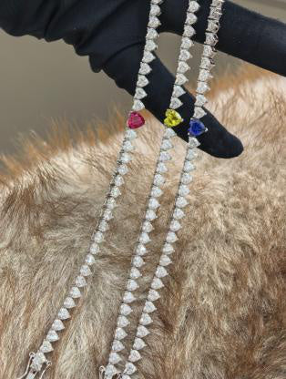 Sweetheart Tennis Bracelet - Classic Lustre Hover Image