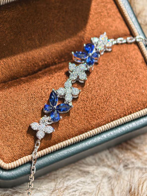 Luxe Heirloom Tennis Bracelet - Blue Sapphire