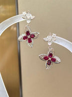 Four-Leaf Clover Earrings - Classic Lustre
