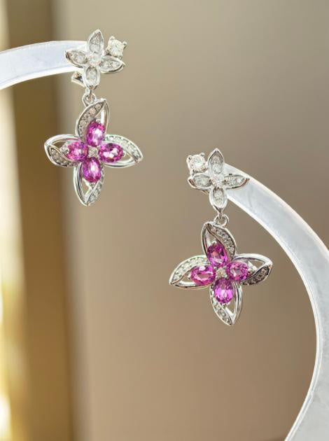 Four-Leaf Clover Earrings - Classic Lustre #2