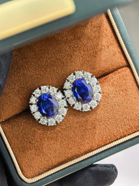 Statement Solitaire Earrings - Classic Lustre Hover Image