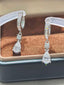 Sweetheart Earrings - White Moissanite