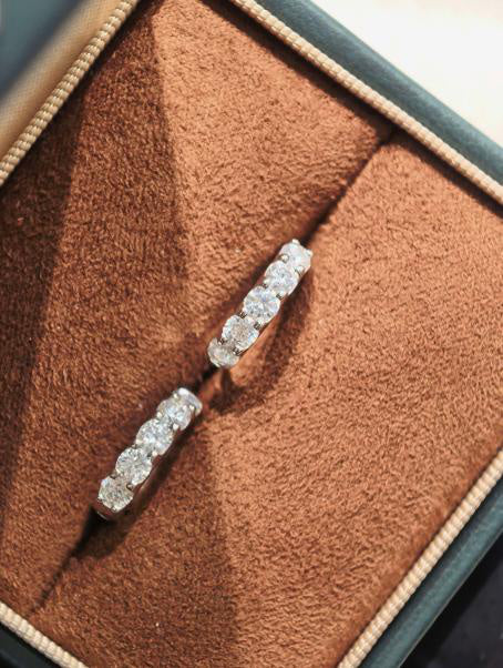 Luxe Heirloom Earrings - White Moissanite Hover Image