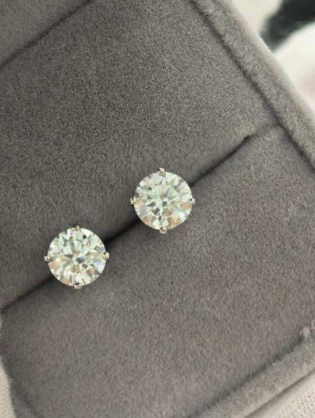 Luxe Heirloom Earrings - White Moissanite