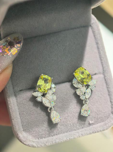 Luxe Heirloom Earrings - Yellow Sapphire