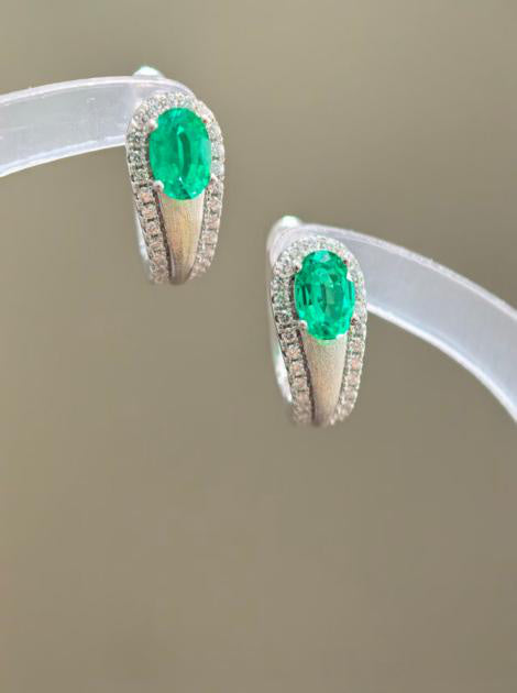 Luxe Heirloom Earrings - Emerald Green