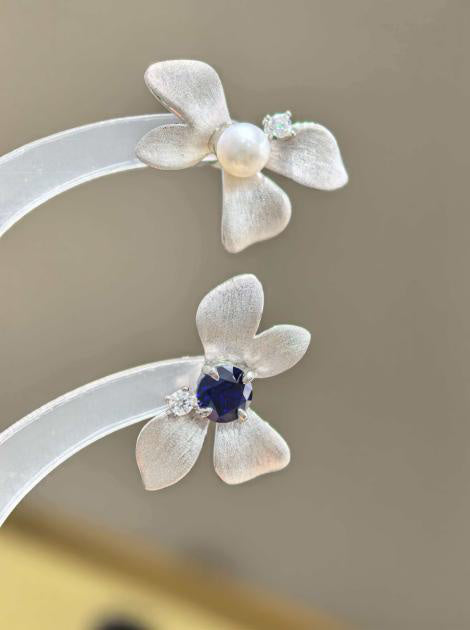 Luxe Heirloom Earrings - Royal Blue