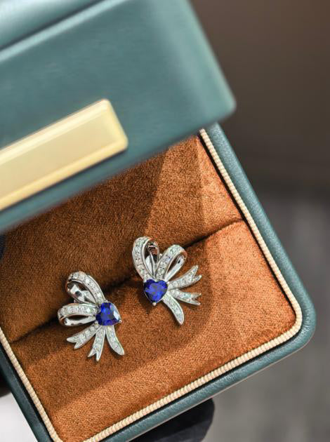 Sweetheart Earrings - Royal Blue
