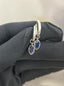 Bubble Bezel Earrings - Royal Blue