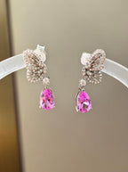 Papillon Butterfly Earrings - Pink Sapphire