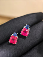Cushion Solitaire Earrings - Classic Lustre