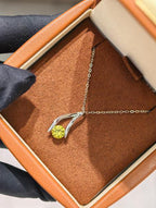 Luxe Heirloom Pendant Necklace - Canary Yellow
