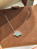 Luxe Heirloom Pendant Necklace - Mint Green
