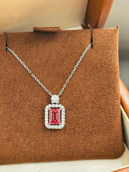 Luxe Heirloom Pendant Necklace - Lotus Pink Hover Image