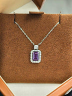 Luxe Heirloom Pendant Necklace - Purple Sapphire