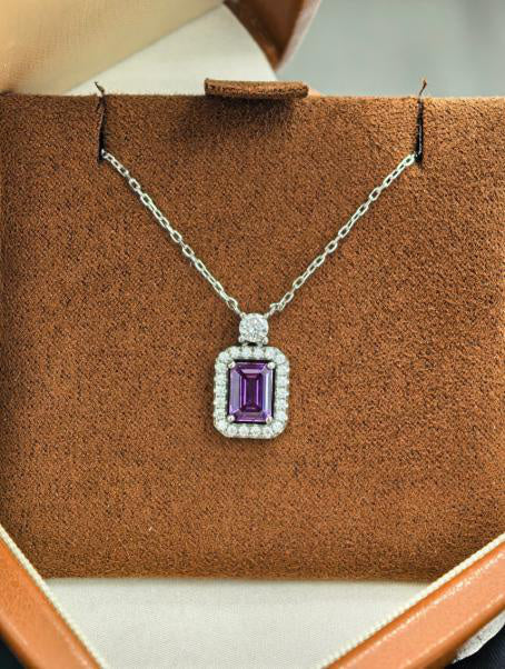 Luxe Heirloom Pendant Necklace - Purple Sapphire