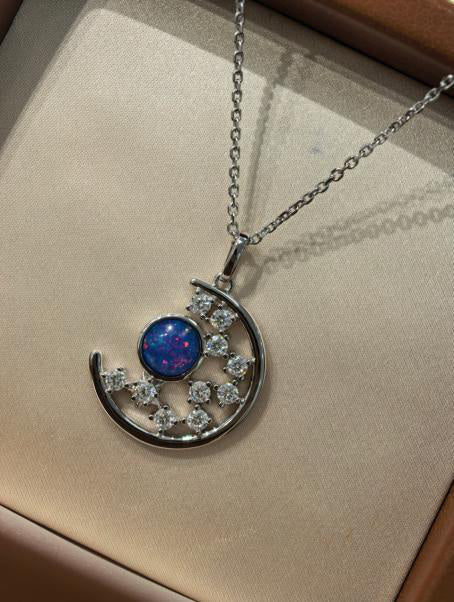 Luxe Heirloom Pendant Necklace - Purple Sapphire
