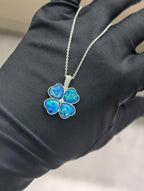 Sweetheart Pendant Necklace - 蓝彩