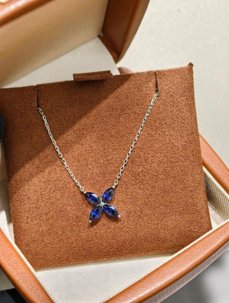 Luxe Heirloom Pendant Necklace - Royal Blue
