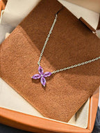 Luxe Heirloom Pendant Necklace - Pink Sapphire