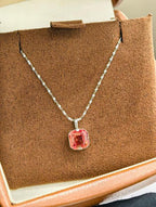 Luxe Heirloom Pendant Necklace - Mandarin Red