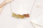 Luxe Heirloom Pendant Necklace - Orange-Yellow Gradient