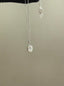 Bubble Bezel Pendant Necklace - White Moissanite