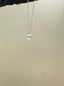 Emerald Cut Pendant Necklace - White Moissanite