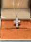 Emerald Cut Pendant Necklace - White Moissanite