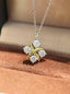 Luxe Heirloom Pendant Necklace - White Moissanite