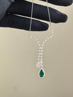 Tears of the Siren Pendant Necklace - Emerald Green