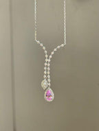 Tears of the Siren Pendant Necklace - Sakura Pink
