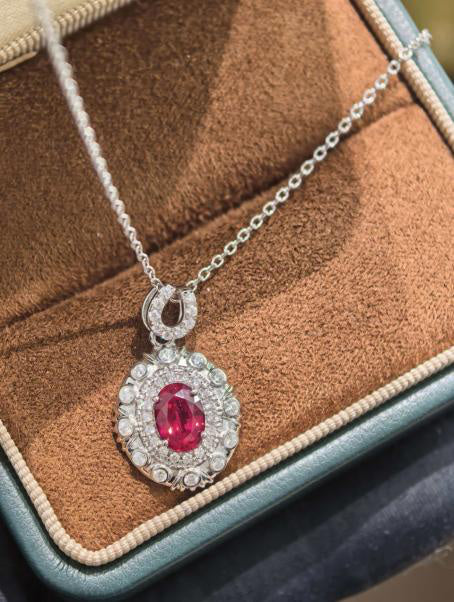Statement Solitaire Pendant Necklace Hover Image