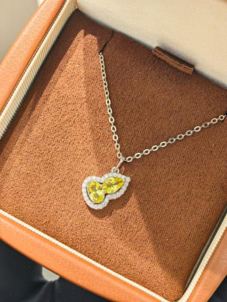 Luxe Heirloom Pendant Necklace - Canary Yellow