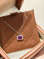 Luxe Heirloom Pendant Necklace - Purple Sapphire