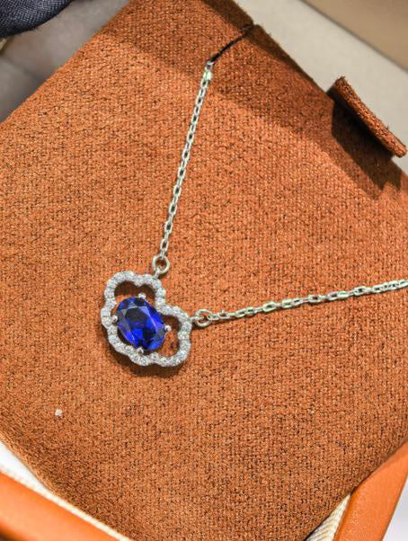 Luxe Heirloom Pendant Necklace - Royal Blue